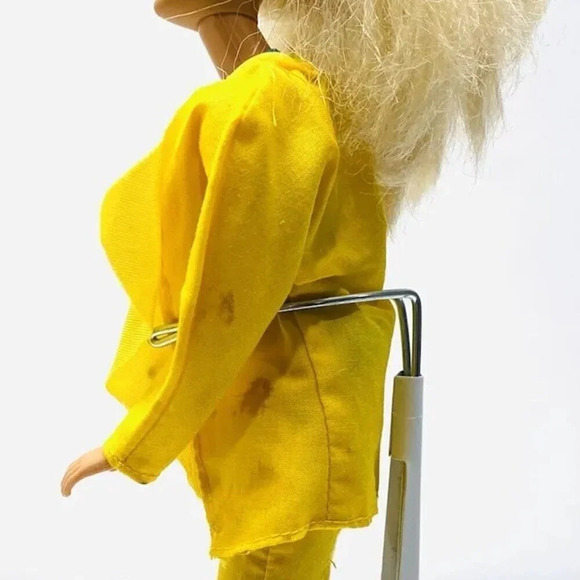 MATTEL BARBIE Doll Blonde Hair Blue Eyes 3 Piece Yellow Outfit 12"Tall - Picture 5 of 12